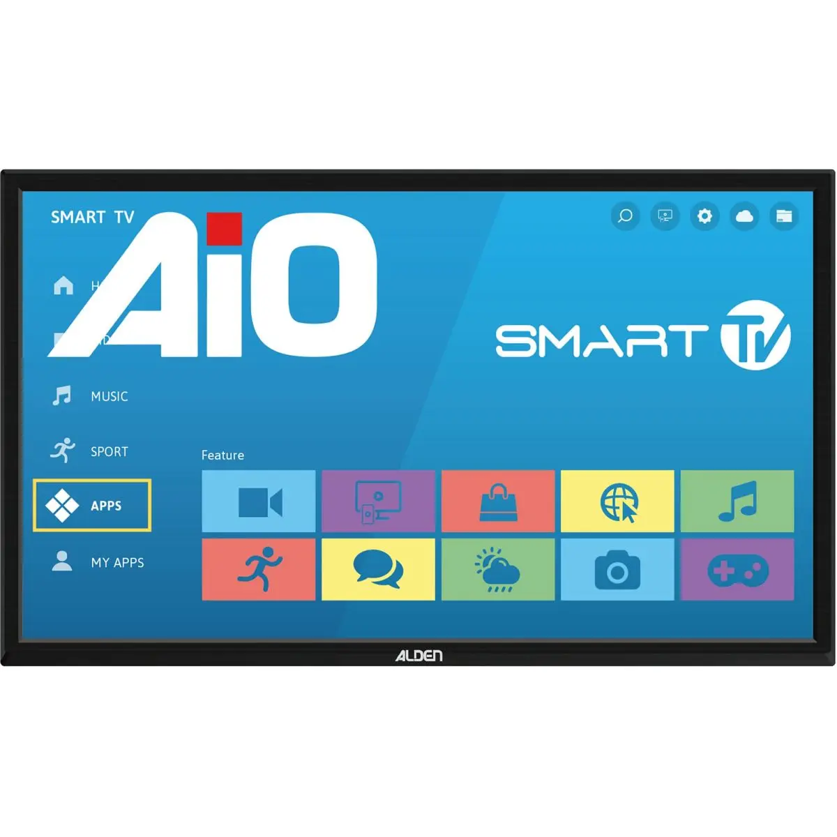 Sat-Anlage Alden AS4@ 80 Skew / GPS Ultrawhite inkl. TV A.I.O. Smart 19