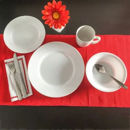 Set de veselă Dazzling White - 16 bucăți