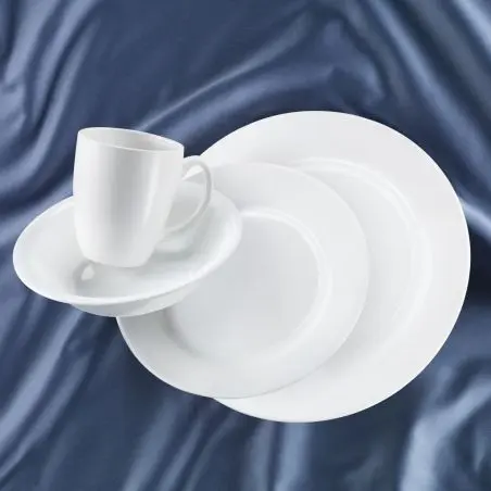 Súprava riadu Dazzling White - 16 kusov