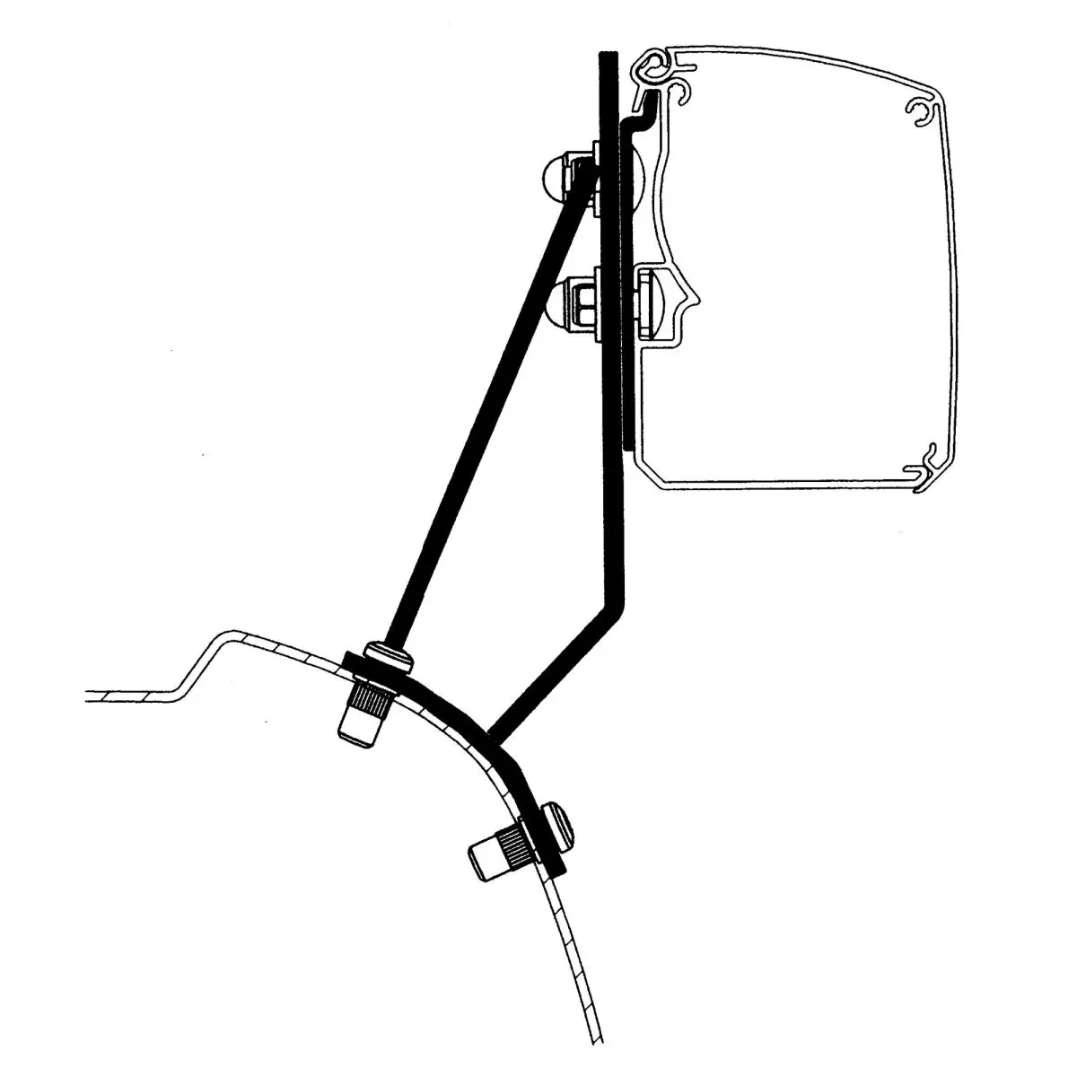 Adapter Ford Transit / Tourneo Custom V710 fr Thule 3200