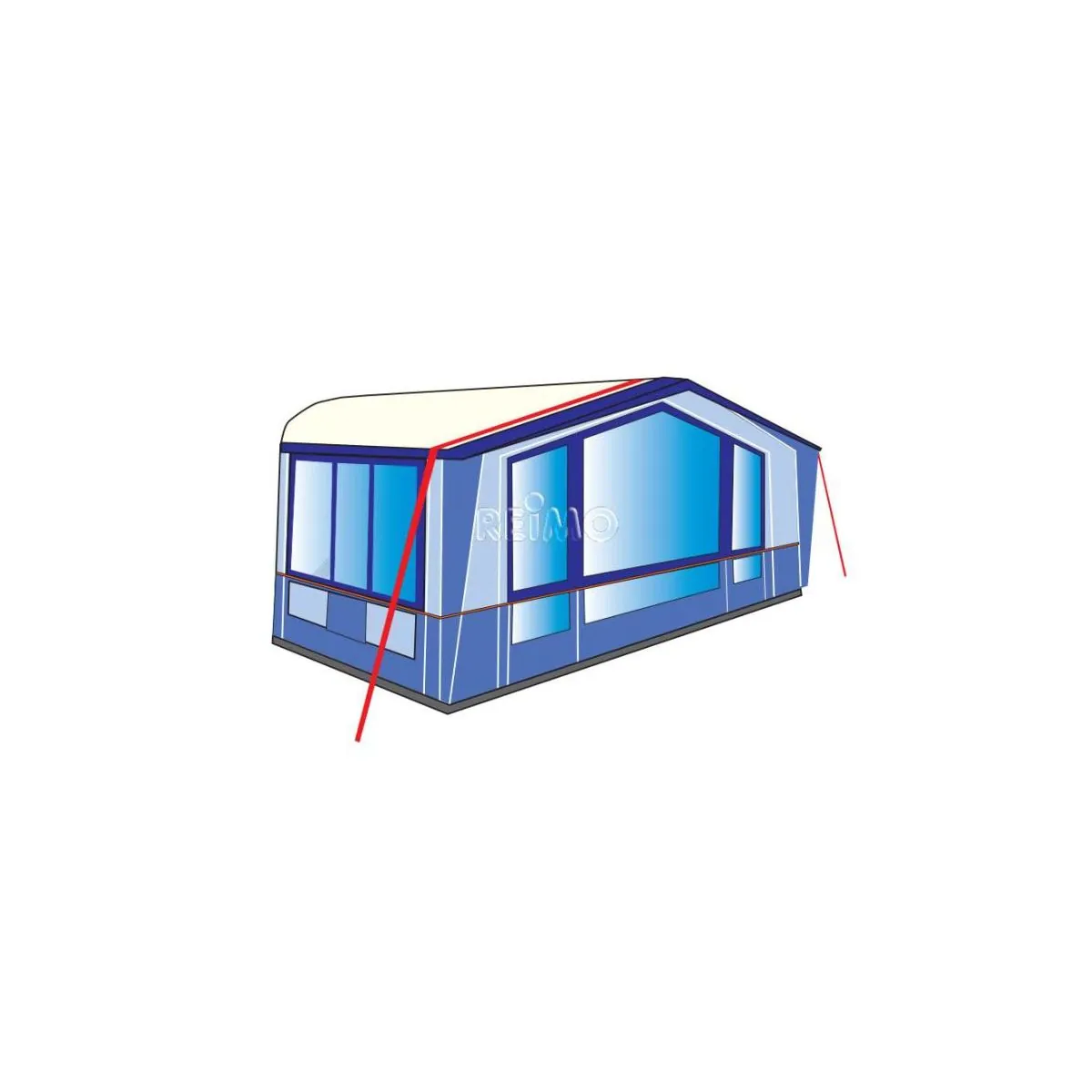 Reimo Tent Sturmband-Set Jouni 14m für Markisen und Vorzelte
