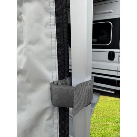 Girona - Wind-/Rainblocker - Seitenpanel, für Markisen-Auszug 250 cm, Befestigung mit Spannstangen