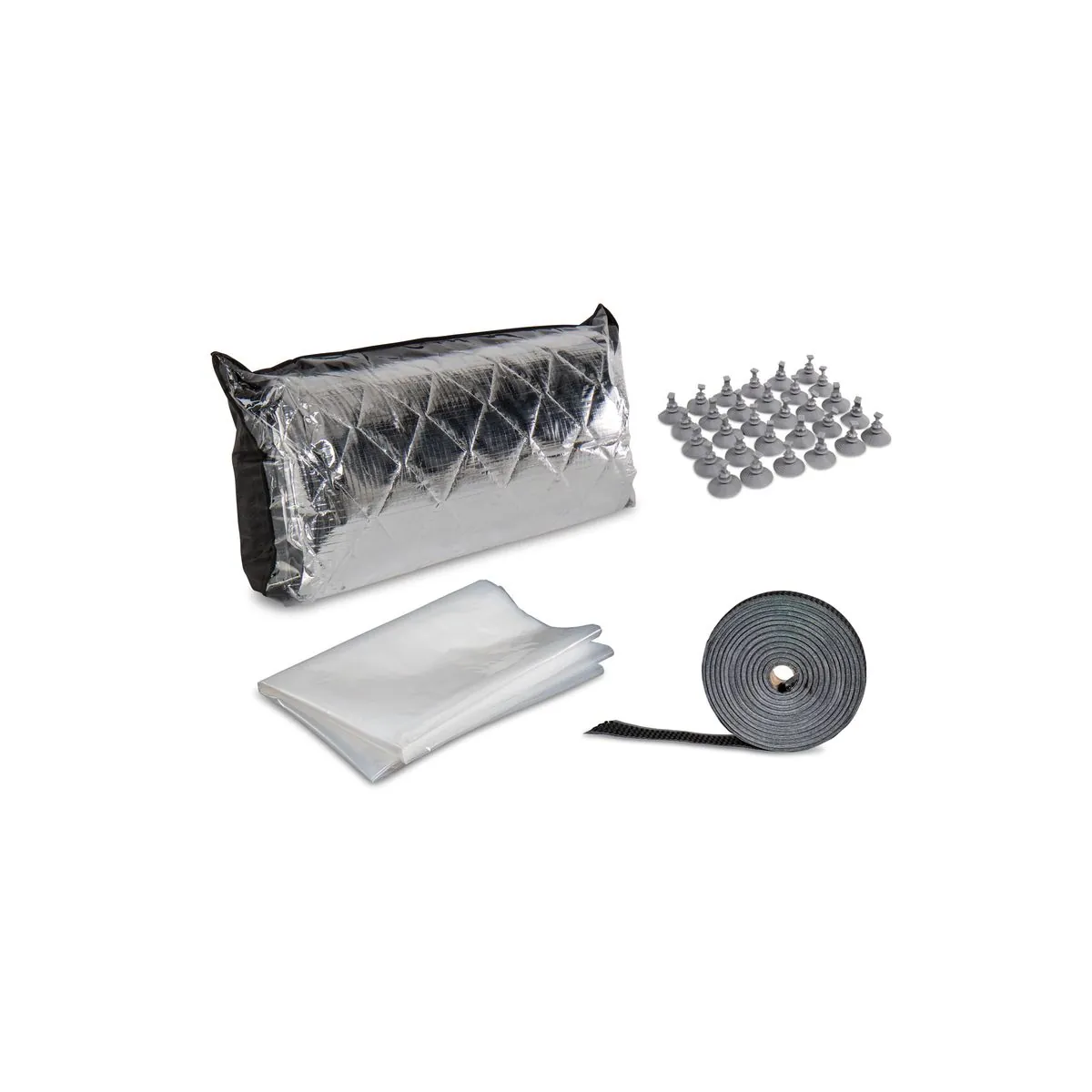Carbest Thermomatte Do-it-yourself 7-lagig Grau/Silber