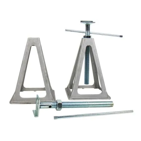 Carbest Hubstützen/Wohnwagenstützbock Aluminium, 2 Stück