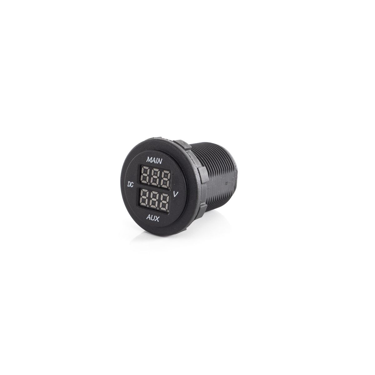 Dual LED Voltmeter (MAIN / AUX) für Fahrzeug- und Bordbatterie
