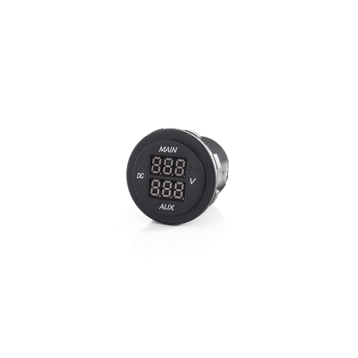 Dual LED Voltmeter (MAIN / AUX) für Fahrzeug- und Bordbatterie