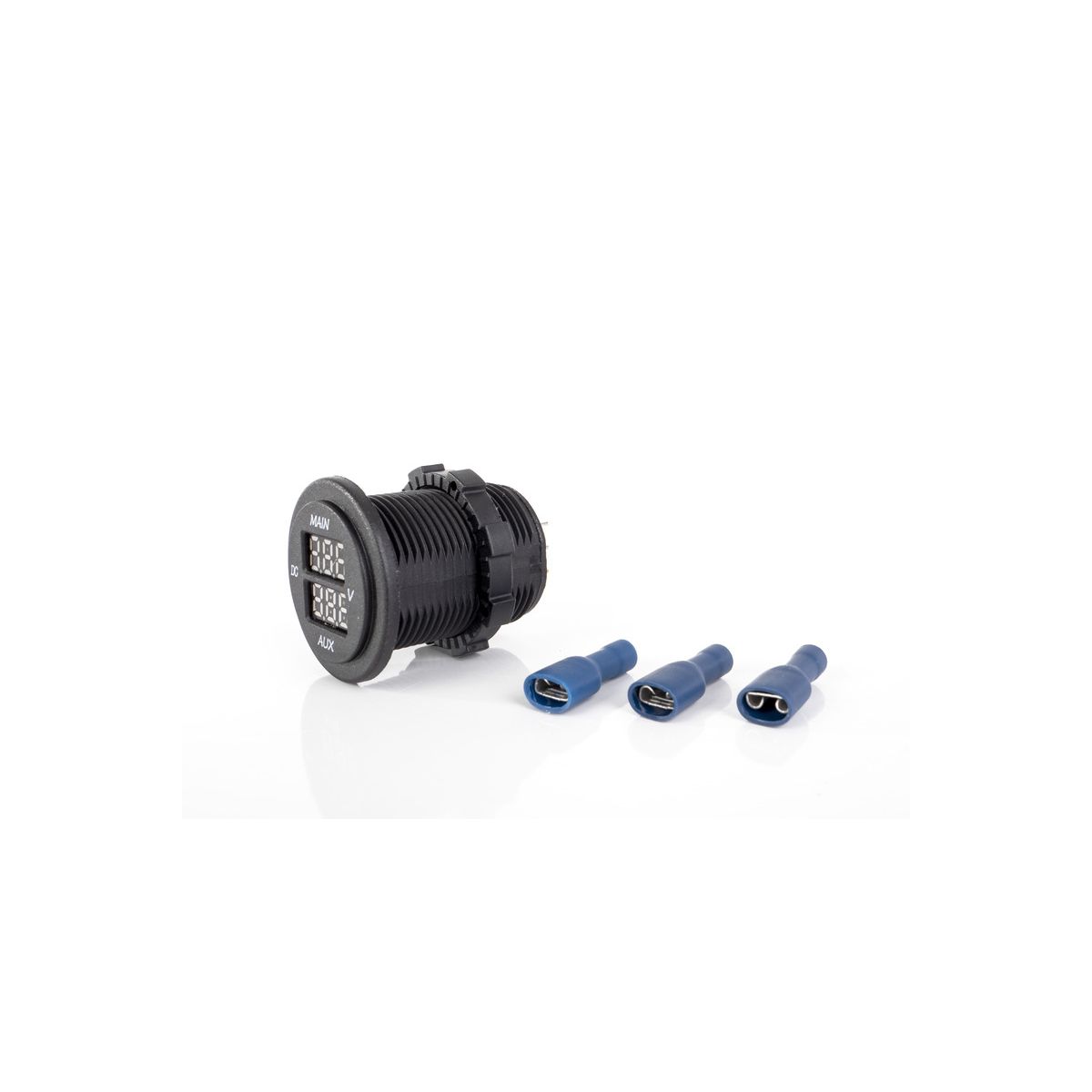 Dual LED Voltmeter (MAIN / AUX) für Fahrzeug- und Bordbatterie