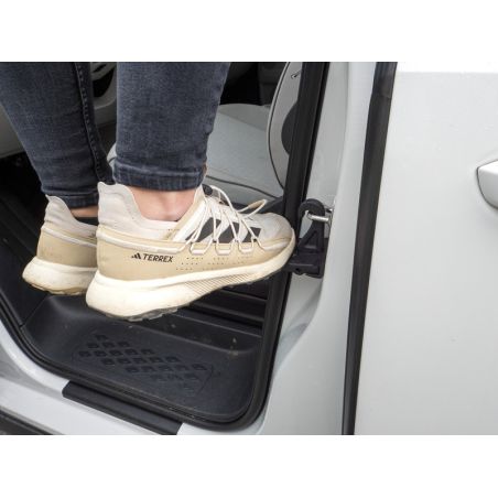 Autotür-Trittstufe mit Klapphaken für Dachzelte Wallaby 2 & Victoria