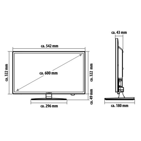 Smart TV 23,6“ FULL HD