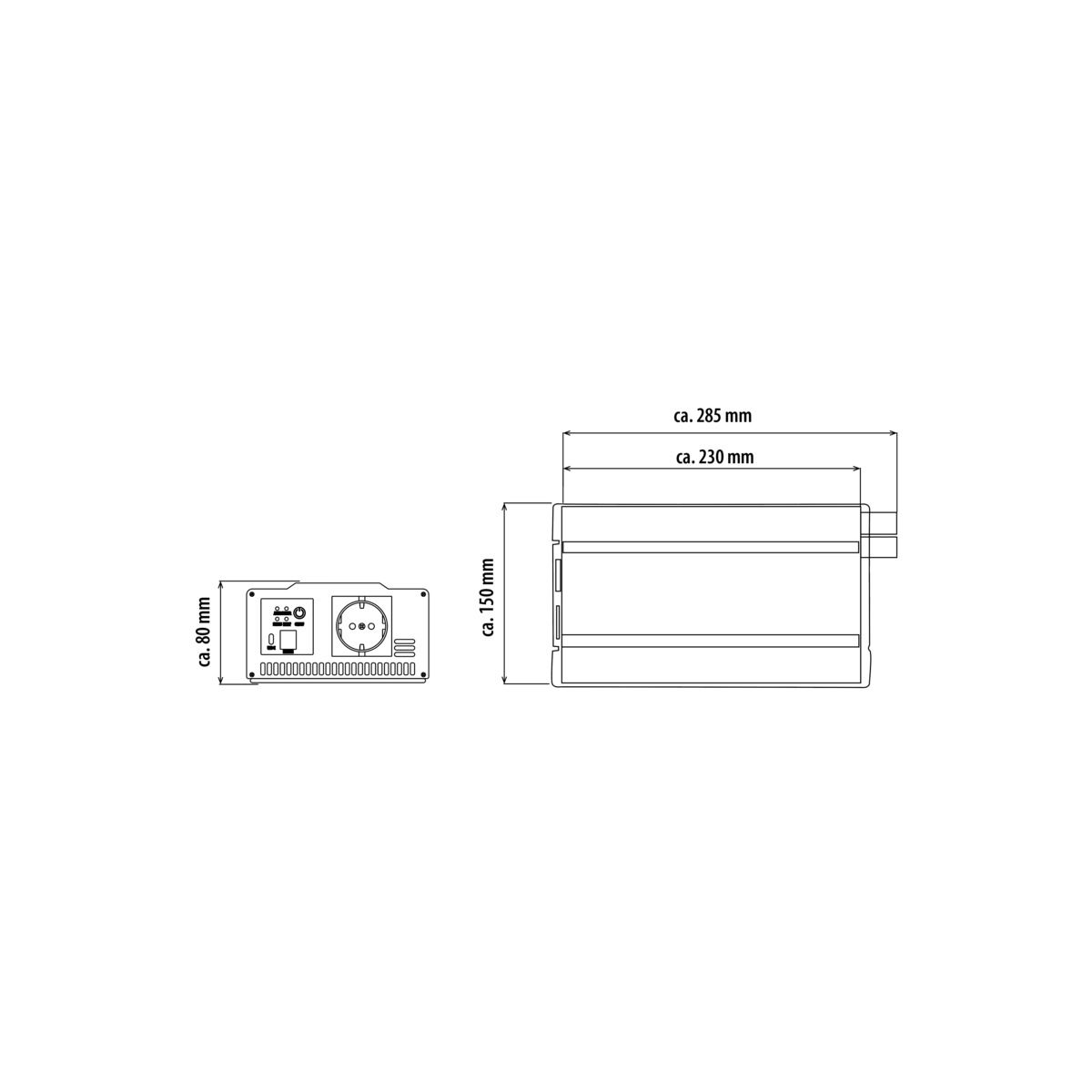 PowerWave Inverter 500 W– Sinus-Wechselrichter mit Netzvorrangschaltung der neuesten Generation