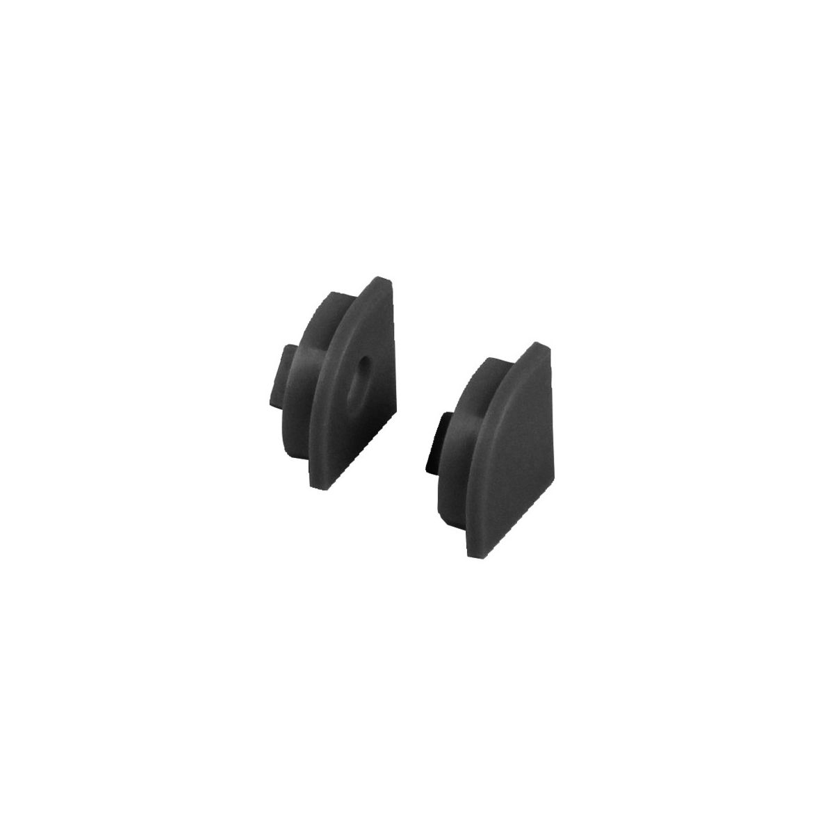 Endkappe für Aluminium LED-Profil - Flach - 2er Set