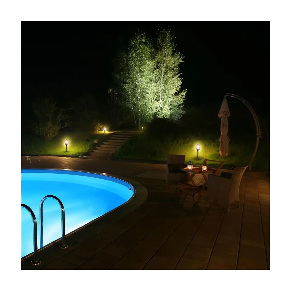 Lanterna LED cu efect de flacara LED