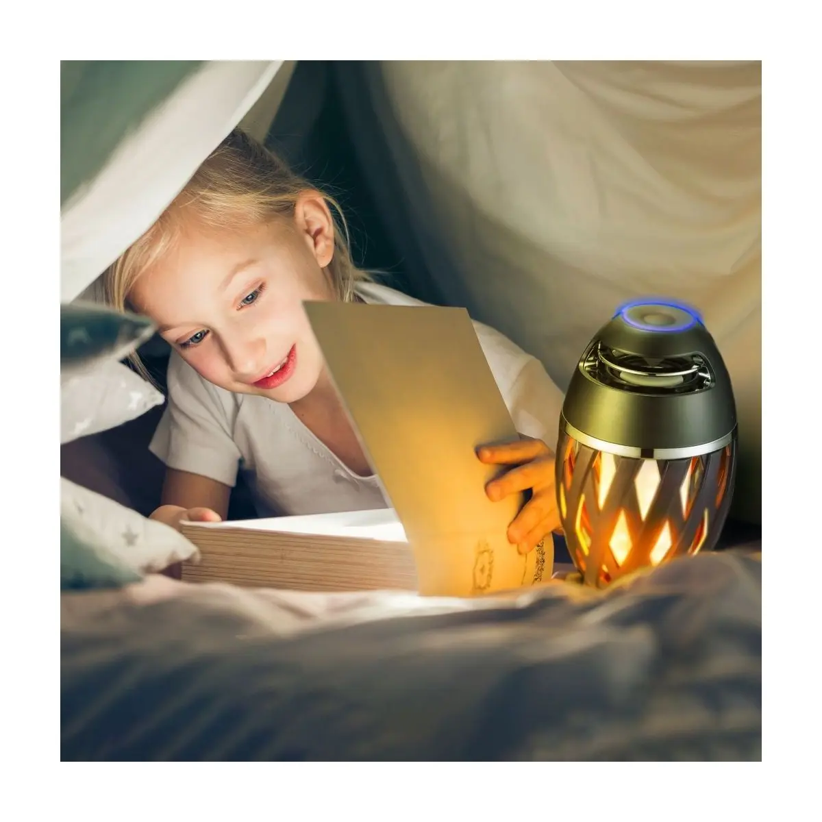 Bluetooth hangszóró - LED lángeffektussal