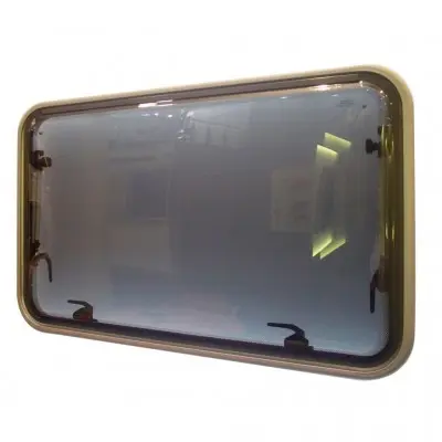 Fereastră cu toc din aluminiu Polyvision - cu Polyfix 350 x 500 mm
